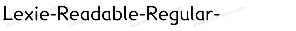 Lexie-Readable-Regular字体转换
