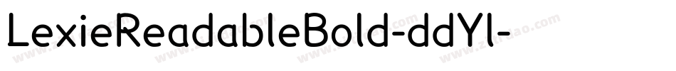 LexieReadableBold-ddYl字体转换