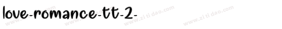 love-romance-tt-2字体转换