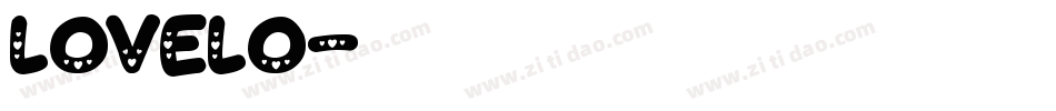 lovelo字体转换