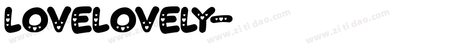 lovelovely字体转换