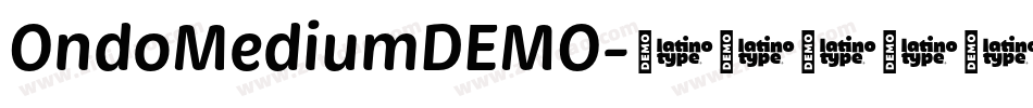 OndoMediumDEMO字体转换