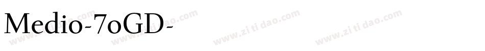 Medio-7oGD字体转换