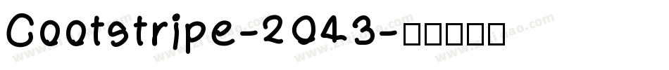 Cootstripe-2O43字体转换