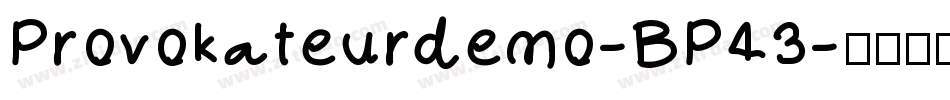 Provokateurdemo-BP43字体转换