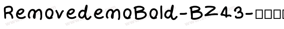 RemovedemoBold-BZ43字体转换