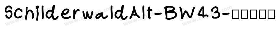 SchilderwaldAlt-BW43字体转换