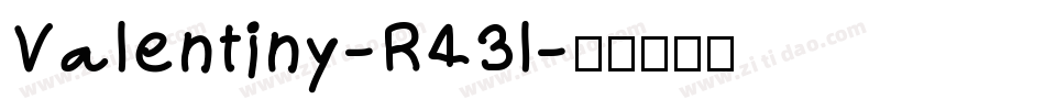 Valentiny-R43l字体转换