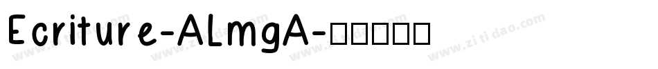 Ecriture-ALmgA字体转换