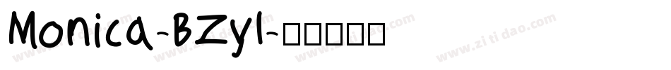 Monica-BZyl字体转换