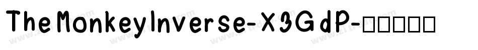 TheMonkeyInverse-X3GdP字体转换