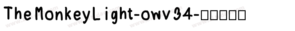 TheMonkeyLight-owv34字体转换