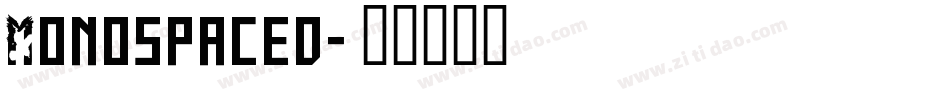 Monospaced字体转换