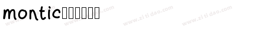 montic字体转换