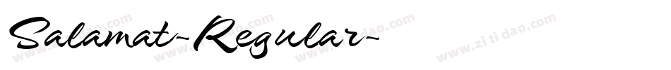 Salamat-Regular字体转换