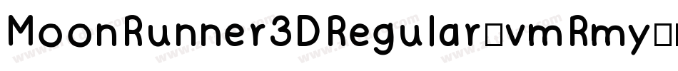 MoonRunner3DRegular-vmRmy字体转换