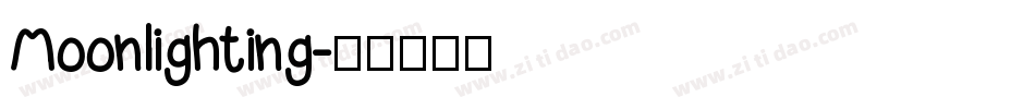 Moonlighting字体转换