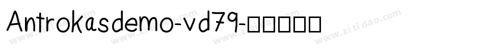 Antrokasdemo-vd79字体转换