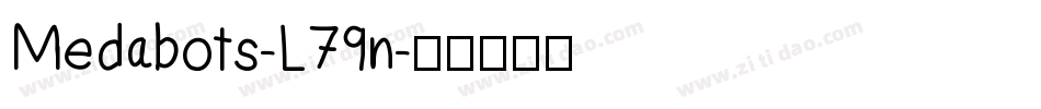 Medabots-L79n字体转换