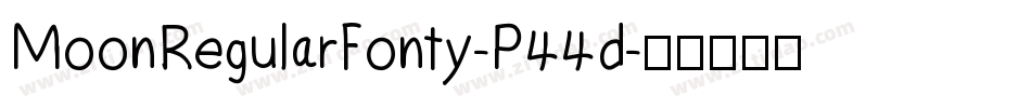 MoonRegularFonty-P44d字体转换
