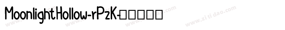 MoonlightHollow-rPzK字体转换