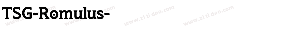 TSG-Romulus字体转换