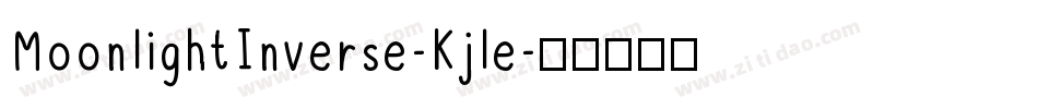 MoonlightInverse-Kjle字体转换