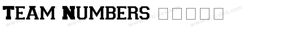 Team-Numbers字体转换