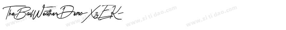 TheBadWeatherDemo-XzEK字体转换