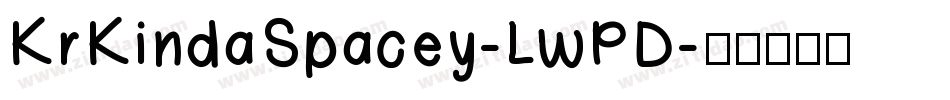 KrKindaSpacey-LwPD字体转换