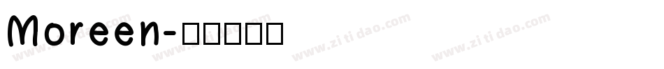 Moreen字体转换