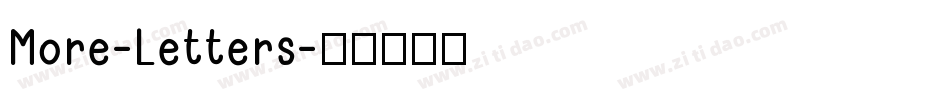 More-Letters字体转换