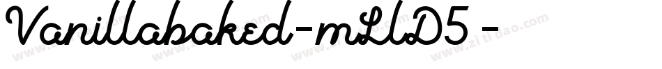 Vanillabaked-mLlD5字体转换