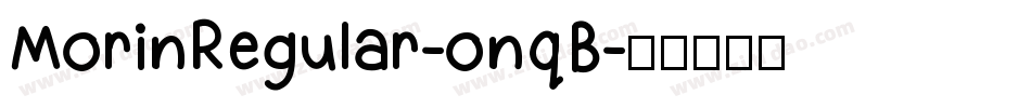 MorinRegular-onqB字体转换