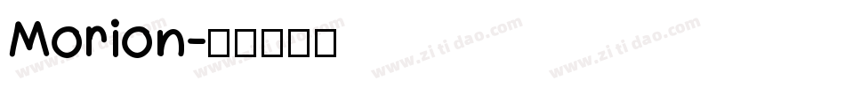 Morion字体转换