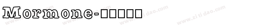 Mormone字体转换