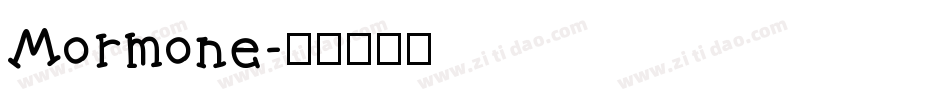 Mormone字体转换