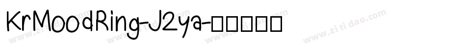 KrMoodRing-J2ya字体转换