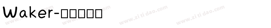 Waker字体转换