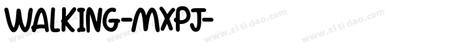 Walking-MxpJ字体转换