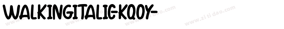 WalkingItalic-Kq0y字体转换