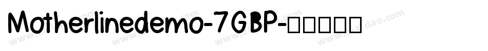 Motherlinedemo-7GBP字体转换