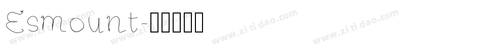 Esmount字体转换