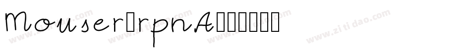Mouser-rpnA字体转换