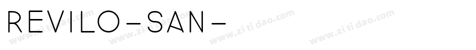 revilo-san字体转换