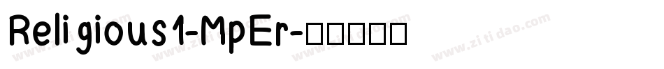 Religious1-MpEr字体转换