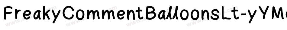 FreakyCommentBalloonsLt-yYMq字体转换