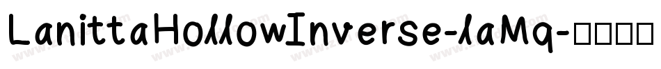 LanittaHollowInverse-laMq字体转换