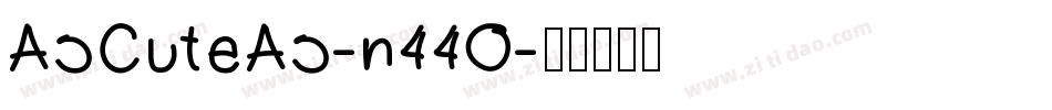 AsCuteAs-n44O字体转换
