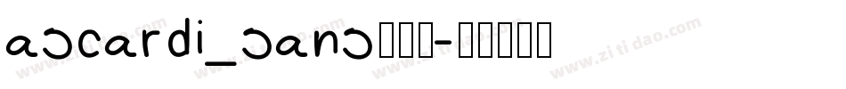 ascardi_sans转换器字体转换